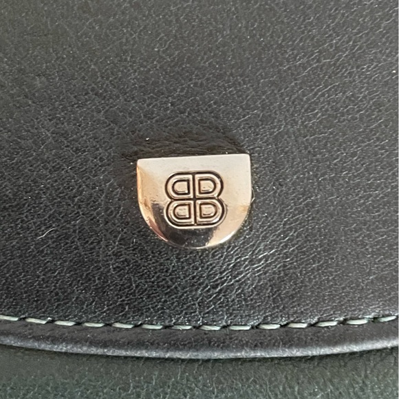 Bosca Hand Stained Hide Black Leather Kisslock Wallet - Picture 6 of 9